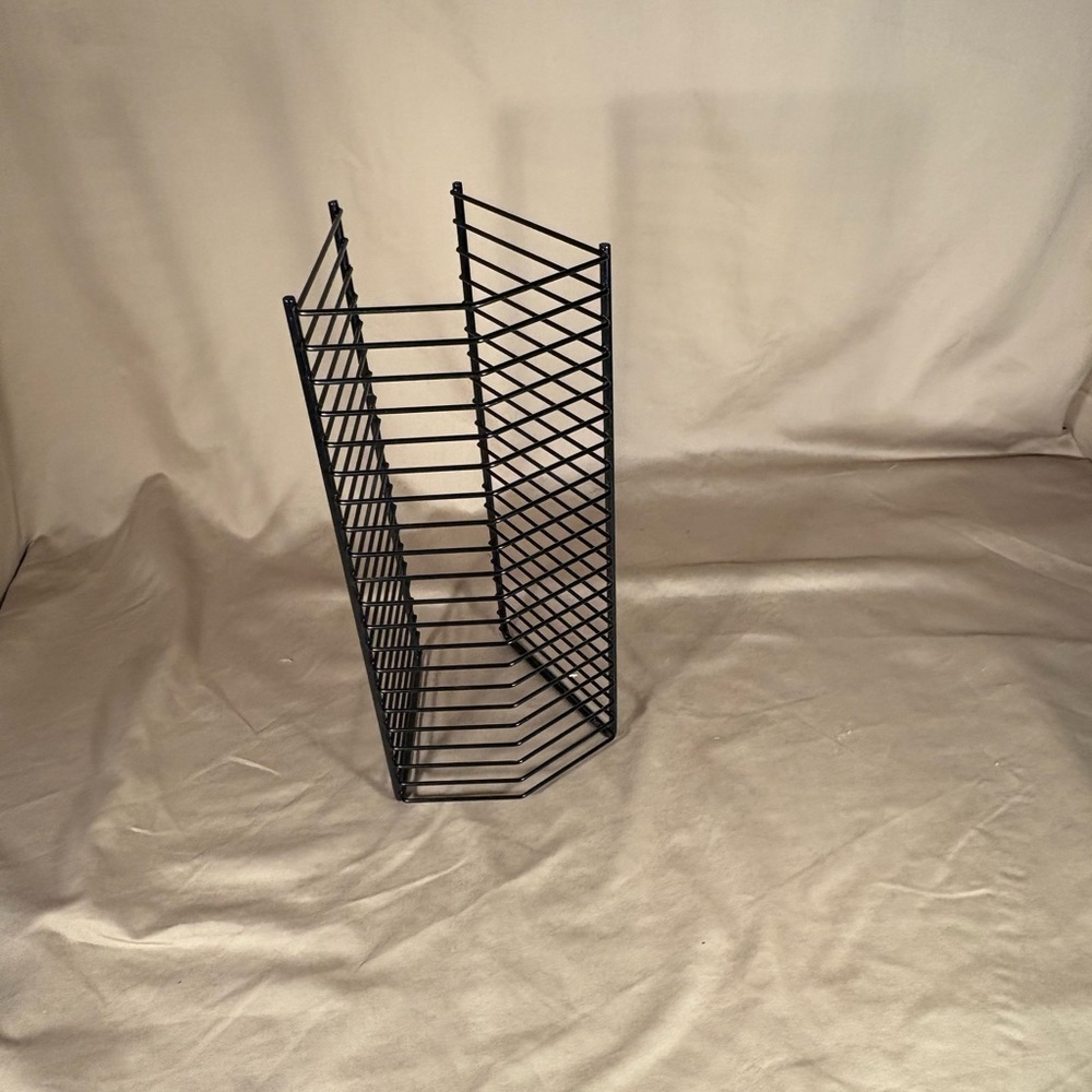Vintage 90s Atlantic metal cd storage rack display 12” holds 20 rare item